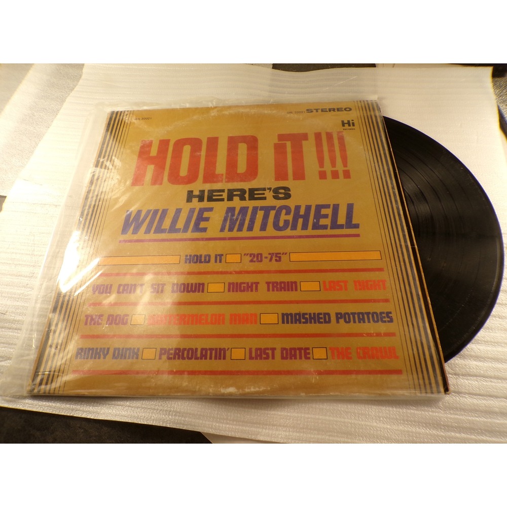 Willie Mitchell Hold It Vinyl LP Hi Records SHL 32021 Memphis Soul R&B Jazz